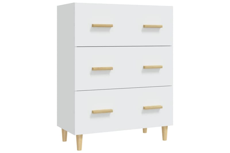 beBasic skænk 70x34x90 cm konstrueret træ hvid - Hvid - Opbevaring - Opbevaringsmøbler - Skænke & sideboards