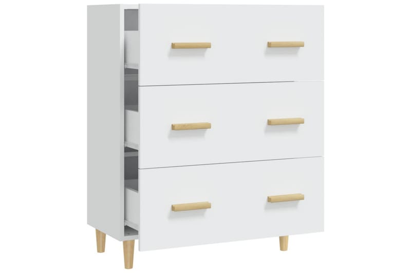 beBasic skænk 70x34x90 cm konstrueret træ hvid - Hvid - Opbevaring - Opbevaringsmøbler - Skænke & sideboards