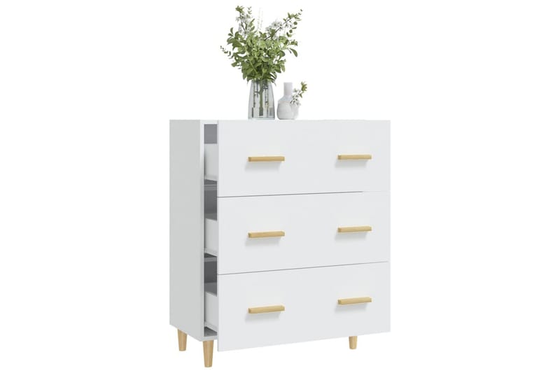 beBasic skænk 70x34x90 cm konstrueret træ hvid - Hvid - Opbevaring - Opbevaringsmøbler - Skænke & sideboards