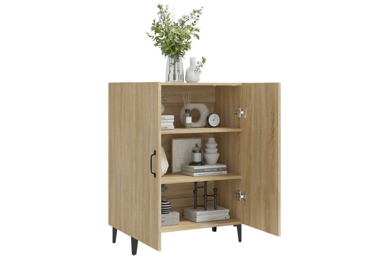 beBasic skænk 70x34x90 cm konstrueret træ sonoma-eg - Brun - Opbevaring - Opbevaringsmøbler - Skænke & sideboards