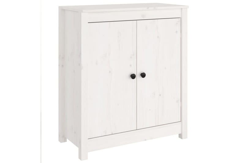 beBasic skænk 70x35x80 cm massivt fyrretræ hvid - Hvid - Opbevaring - Opbevaringsmøbler - Skænke & sideboards