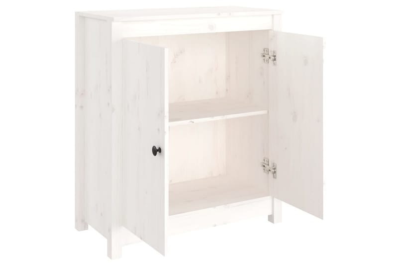 beBasic skænk 70x35x80 cm massivt fyrretræ hvid - Hvid - Opbevaring - Opbevaringsmøbler - Skænke & sideboards