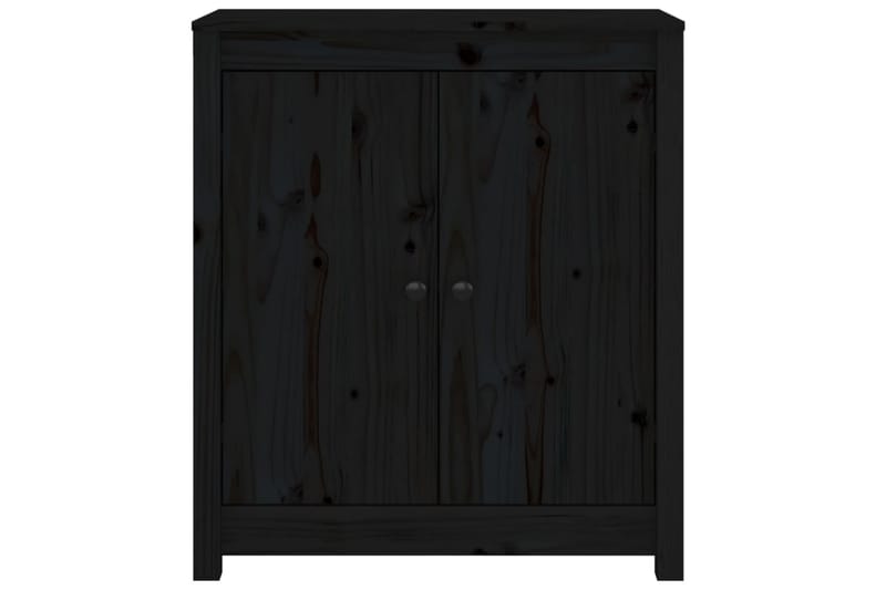 beBasic skænk 70x35x80 cm massivt fyrretræ sort - Sort - Opbevaring - Opbevaringsmøbler - Skænke & sideboards