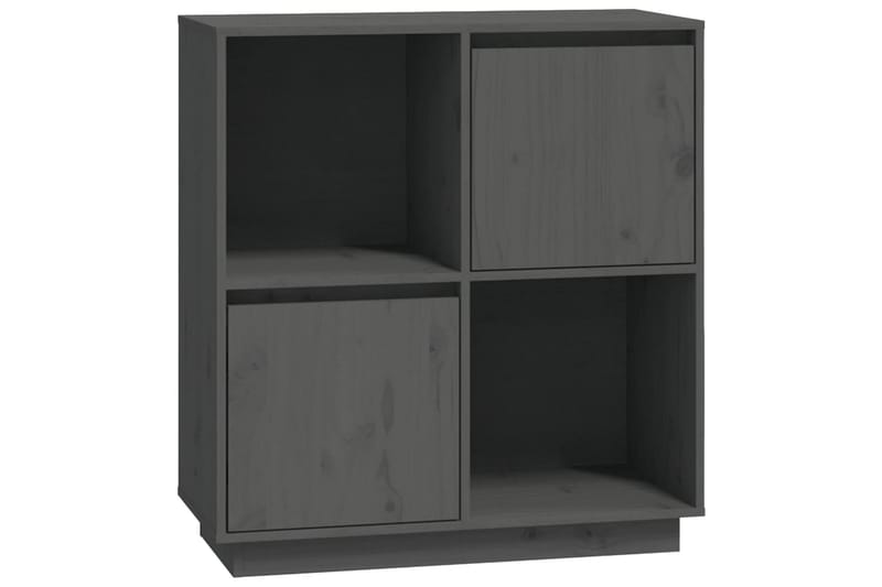 beBasic skænk 74x35x80 cm massivt fyrretræ grå - GrÃ¥ - Opbevaring - Opbevaringsmøbler - Skænke & sideboards