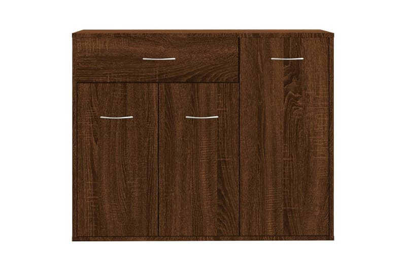 beBasic skænk 88x30x70 cm konstrueret træ brun egetræsfarve - Brun - Opbevaring - Opbevaringsmøbler - Skænke & sideboards