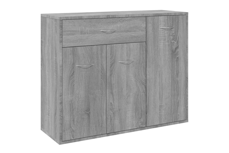 beBasic skænk 88x30x70 cm konstrueret træ grå sonoma-eg - GrÃ¥ - Opbevaring - Opbevaringsmøbler - Skænke & sideboards