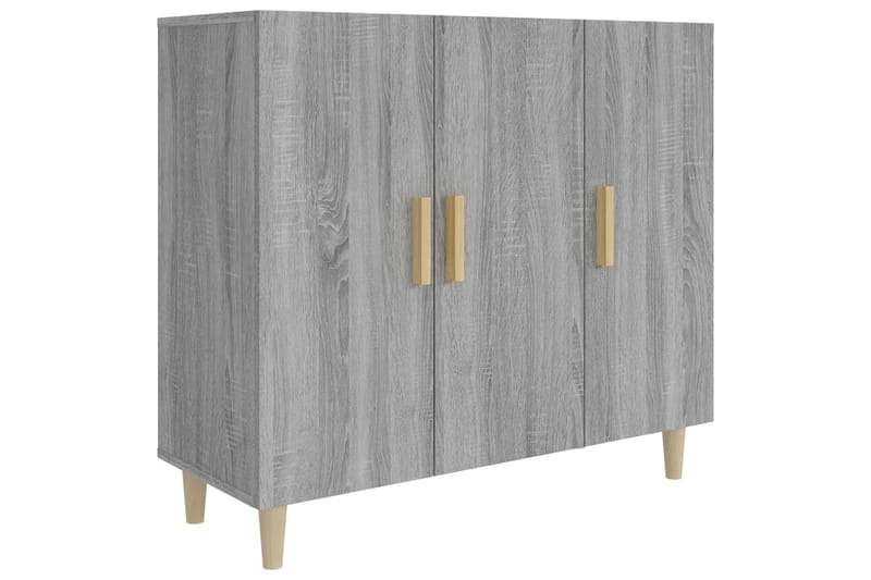 beBasic skænk 90x34x80 cm konstrueret træ grå sonoma-eg - GrÃ¥ - Opbevaring - Opbevaringsmøbler - Skænke & sideboards