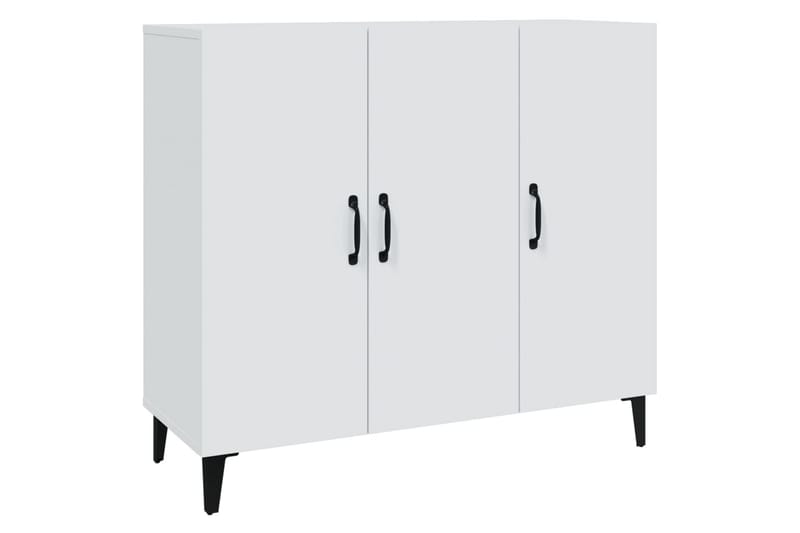 beBasic skænk 90x34x80 cm konstrueret træ hvid - Hvid - Opbevaring - Opbevaringsmøbler - Skænke & sideboards