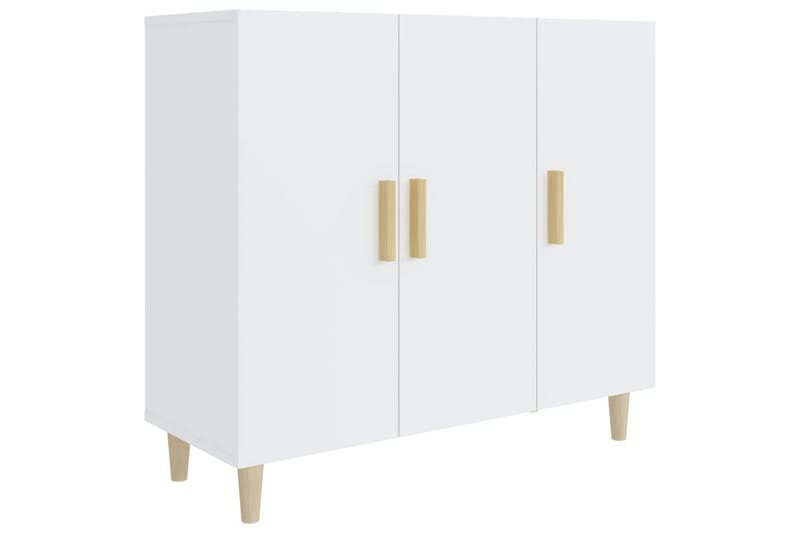 beBasic skænk 90x34x80 cm konstrueret træ hvid - Hvid - Opbevaring - Opbevaringsmøbler - Skænke & sideboards