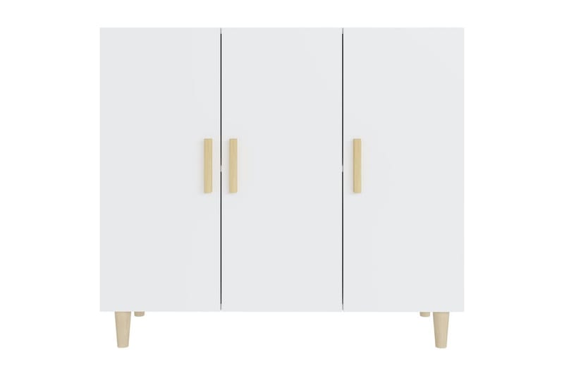 beBasic skænk 90x34x80 cm konstrueret træ hvid - Hvid - Opbevaring - Opbevaringsmøbler - Skænke & sideboards