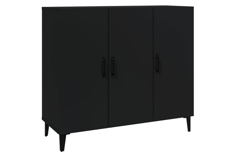 beBasic skænk 90x34x80 cm konstrueret træ sort - Sort - Opbevaring - Opbevaringsmøbler - Skænke & sideboards