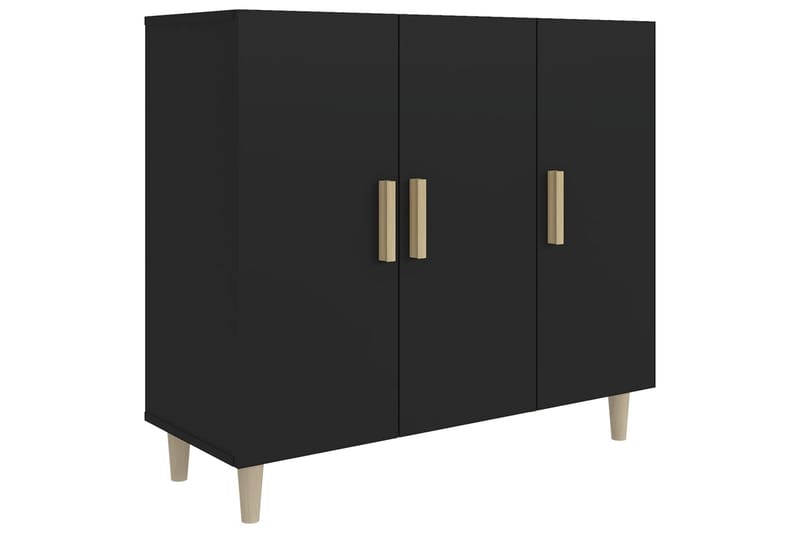 beBasic skænk 90x34x80 cm konstrueret træ sort - Sort - Opbevaring - Opbevaringsmøbler - Skænke & sideboards