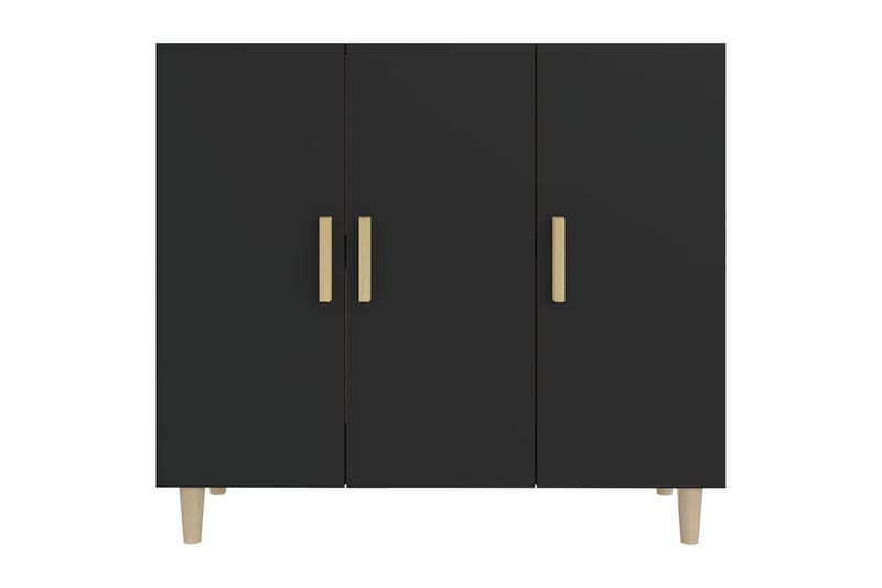 beBasic skænk 90x34x80 cm konstrueret træ sort - Sort - Opbevaring - Opbevaringsmøbler - Skænke & sideboards