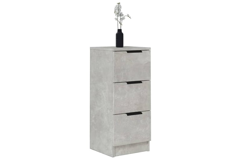 beBasic skænke 2 stk. 30x30x70 cm konstrueret træ betongrå - GrÃ¥ - Opbevaring - Opbevaringsmøbler - Skænke & sideboards