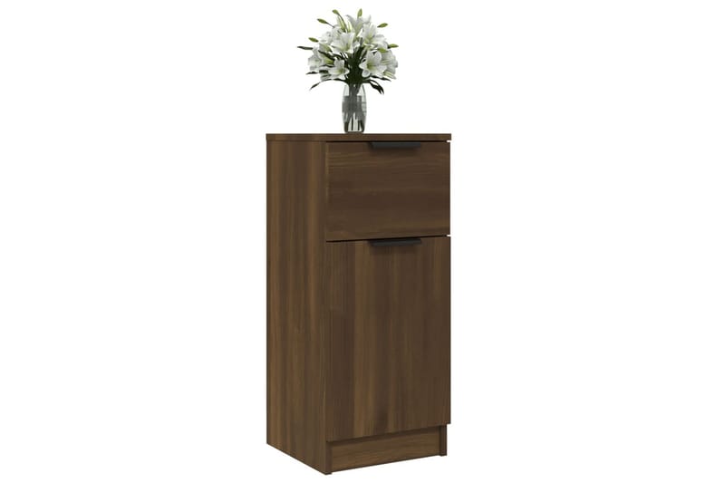 beBasic skænke 2 stk. 30x30x70 cm konstrueret træ brun egetræsfarve - Brun - Opbevaring - Opbevaringsmøbler - Skænke & sideboards