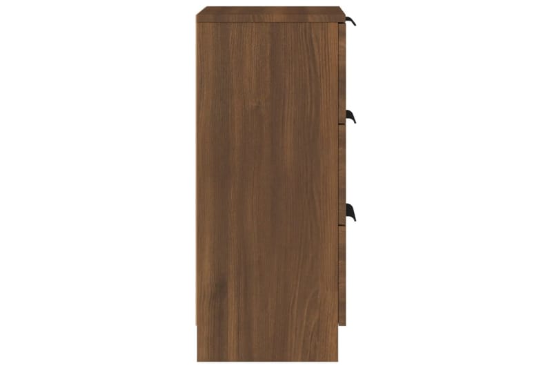 beBasic skænke 2 stk. 30x30x70 cm konstrueret træ brun egetræsfarve - Brun - Opbevaring - Opbevaringsmøbler - Skænke & sideboards