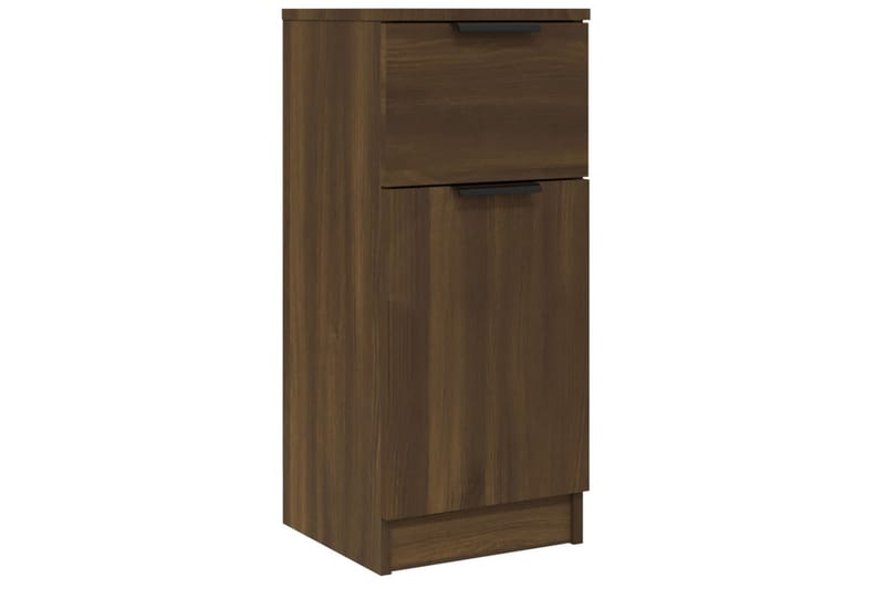 beBasic skænke 2 stk. 30x30x70 cm konstrueret træ brun egetræsfarve - Brun - Opbevaring - Opbevaringsmøbler - Skænke & sideboards