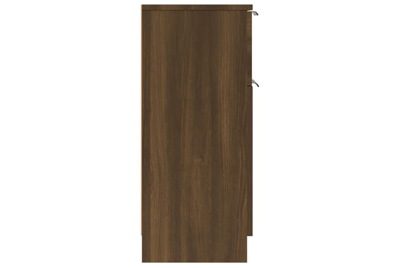 beBasic skænke 2 stk. 30x30x70 cm konstrueret træ brun egetræsfarve - Brun - Opbevaring - Opbevaringsmøbler - Skænke & sideboards