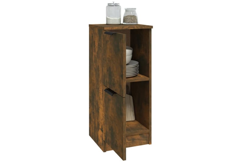 beBasic skænke 2 stk. 30x30x70 cm konstrueret træ røget egetræ - Brun - Opbevaring - Opbevaringsmøbler - Skænke & sideboards