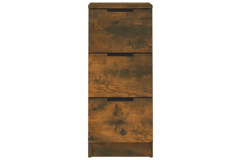 beBasic skænke 2 stk. 30x30x70 cm konstrueret træ røget egetræsfinish - Brun - Opbevaring - Opbevaringsmøbler - Skænke & sideboards