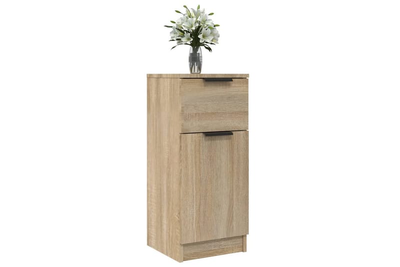 beBasic skænke 2 stk. 30x30x70 cm konstrueret træ sonoma-eg - Brun - Opbevaring - Opbevaringsmøbler - Skænke & sideboards