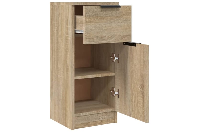 beBasic skænke 2 stk. 30x30x70 cm konstrueret træ sonoma-eg - Brun - Opbevaring - Opbevaringsmøbler - Skænke & sideboards