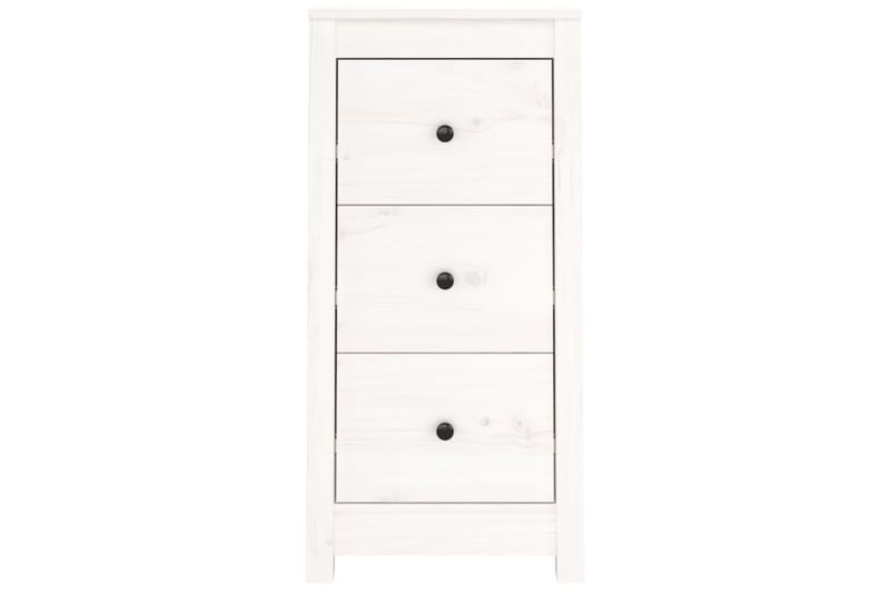 beBasic skænke 2 stk. 40x35x80 cm massivt fyrretræ hvid - Hvid - Opbevaring - Opbevaringsmøbler - Skænke & sideboards