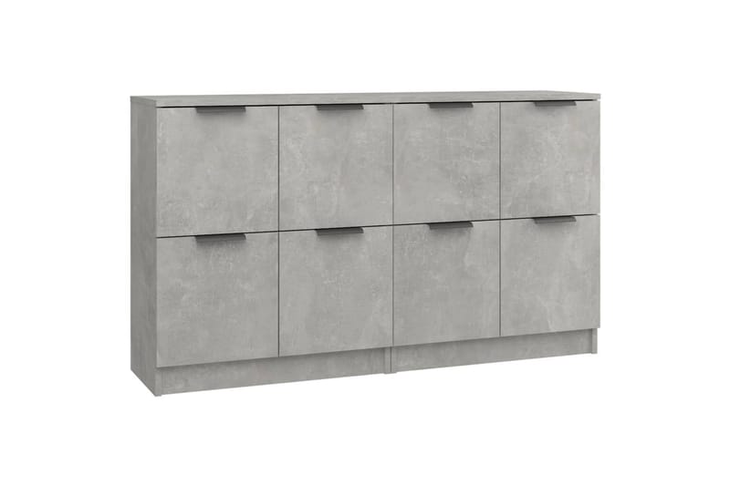 beBasic skænke 2 stk. 60x30x70 cm konstrueret træ betongrå - GrÃ¥ - Opbevaring - Opbevaringsmøbler - Skænke & sideboards