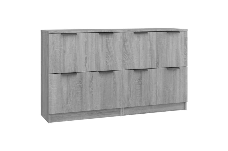 beBasic skænke 2 stk. 60x30x70 cm konstrueret træ grå sonoma-eg - GrÃ¥ - Opbevaring - Opbevaringsmøbler - Skænke & sideboards