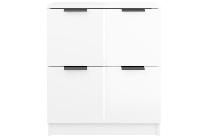 beBasic skænke 2 stk. 60x30x70 cm konstrueret træ hvid højglans - Hvid - Opbevaring - Opbevaringsmøbler - Skænke & sideboards