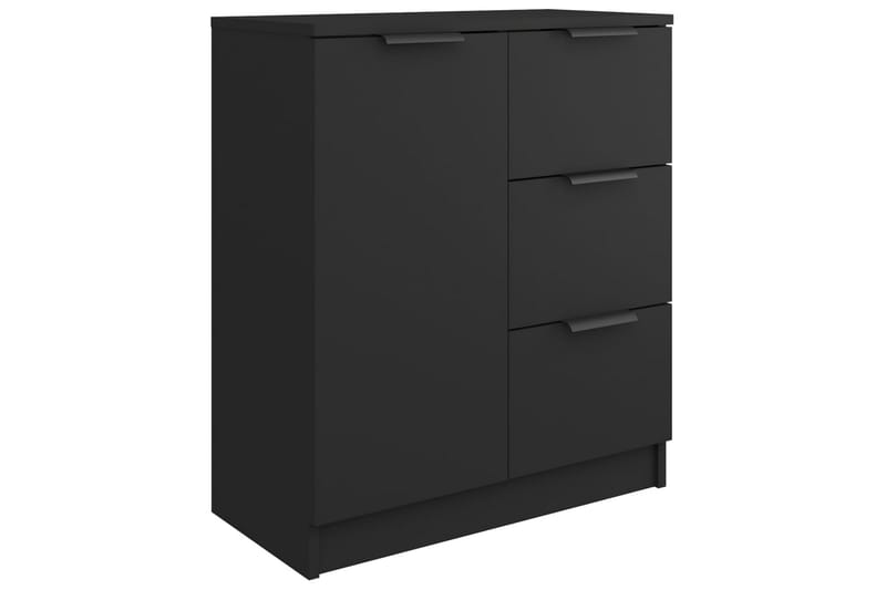 beBasic skænke 2 stk. 60x30x70 cm konstrueret træ sort - Sort - Opbevaring - Opbevaringsmøbler - Skænke & sideboards