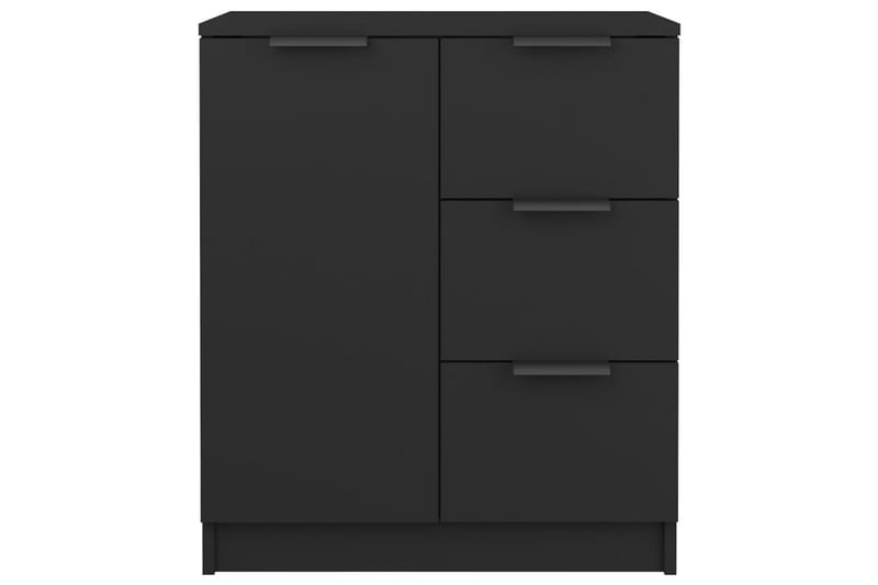 beBasic skænke 2 stk. 60x30x70 cm konstrueret træ sort - Sort - Opbevaring - Opbevaringsmøbler - Skænke & sideboards