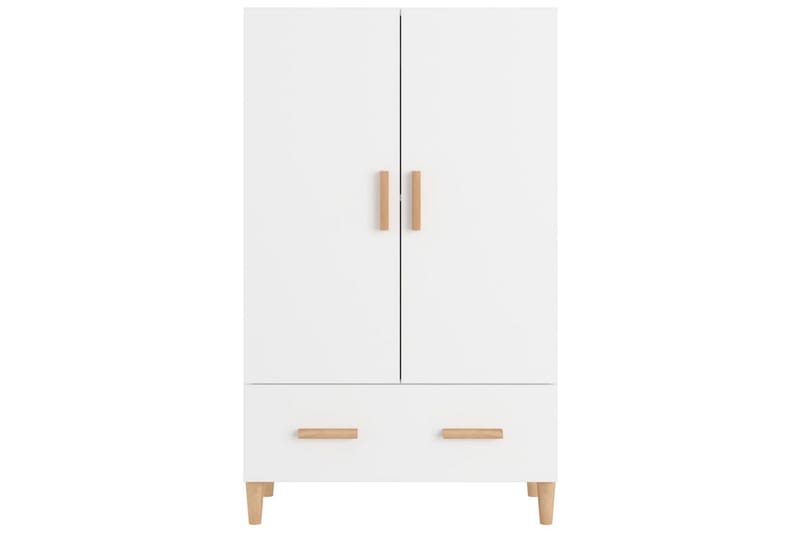 beBasic skab 70x31x115 cm konstrueret træ hvid højglans - Hvid - Opbevaring - Opbevaringsmøbler - Skænke & sideboards