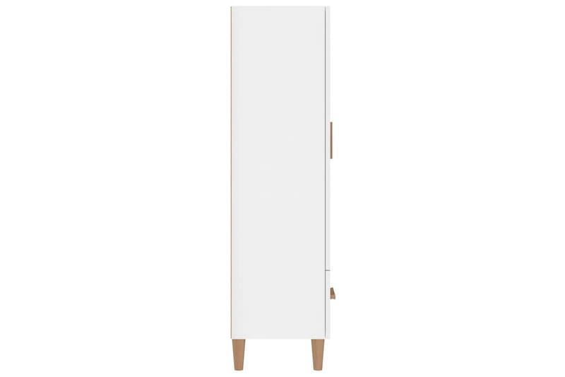 beBasic skab 70x31x115 cm konstrueret træ hvid højglans - Hvid - Opbevaring - Opbevaringsmøbler - Skænke & sideboards