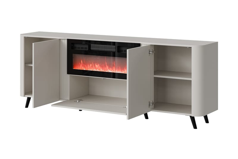 Clement Kommode 200 cm - Beige - Opbevaring - Opbevaringsmøbler - Kommode