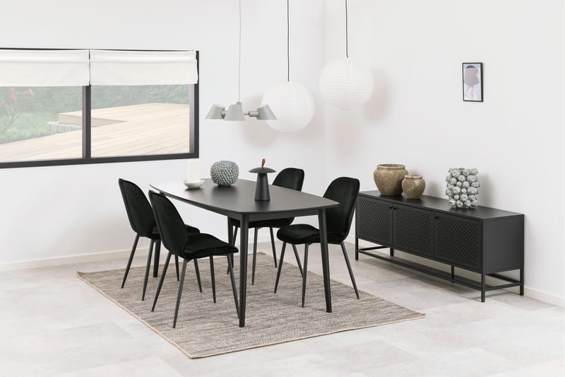 Crabtree Skænk 160 cm - Sort - Skænke & sideboards