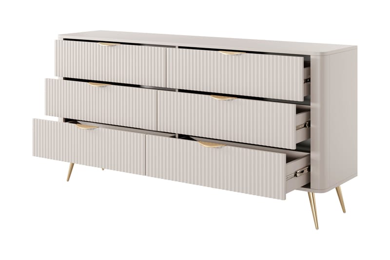 Forba Kommode 164 cm - Beige - Opbevaring - Opbevaringsmøbler - Kommode