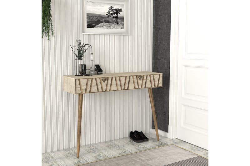 Kaynta Kommode 120 cm - Valnød/Beige - Opbevaring - Opbevaringsmøbler - Kommode