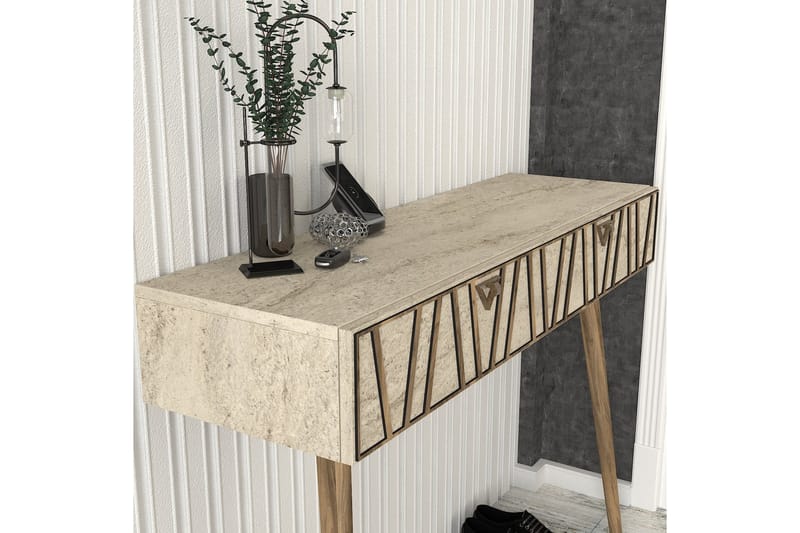 Kaynta Kommode 120 cm - Valnød/Beige - Opbevaring - Opbevaringsmøbler - Kommode