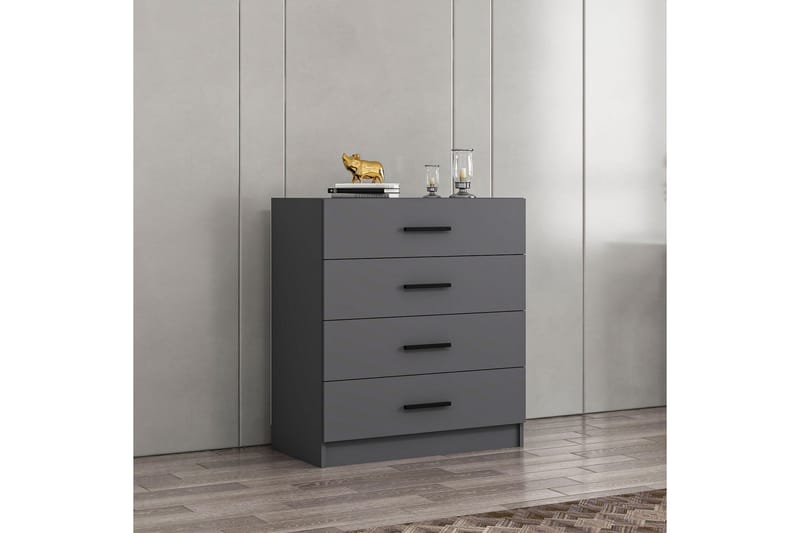 Fruitland Kommode 90 cm - Antracit - Opbevaring - Opbevaringsmøbler - Kommode - Entrékommode