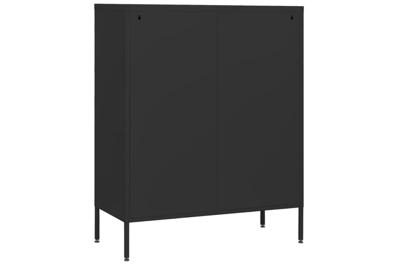 kommode 80x35x101,5 cm Sort - Sort - Opbevaring - Opbevaringsmøbler - Kommode - Entrékommode