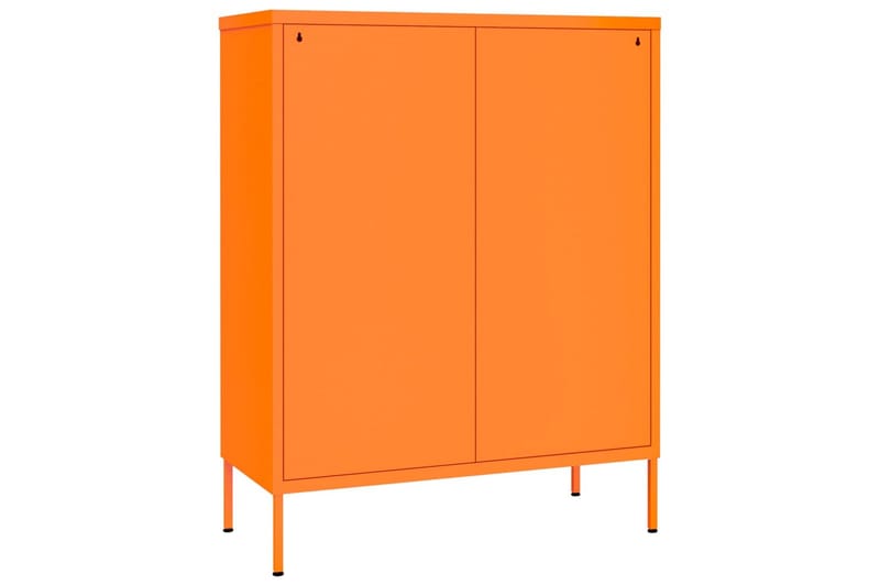 kommode 80x35x101,5 cm stål orange - Orange - Opbevaring - Opbevaringsmøbler - Kommode - Entrékommode