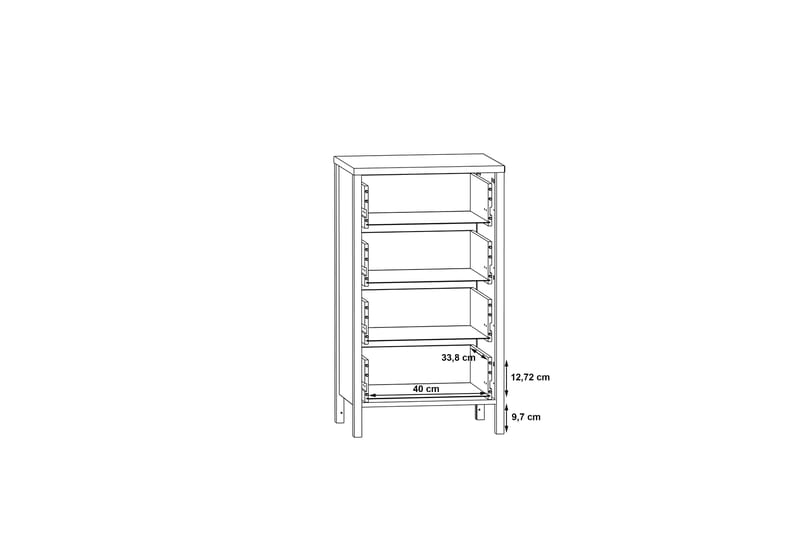 Koufalia Kommode 40x51 cm - Brun/Sort - Opbevaring - Opbevaringsmøbler - Kommode