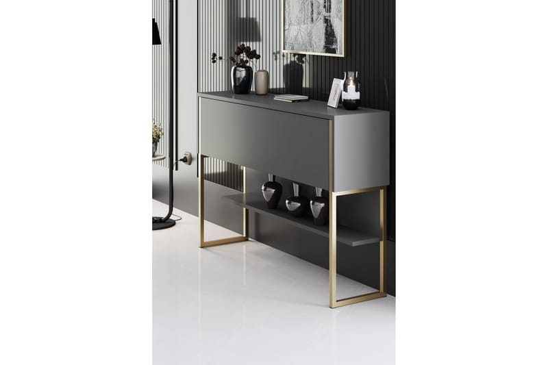 Luxe Kommode 120 cm - Guld/Antracit - Opbevaring - Opbevaringsmøbler - Kommode