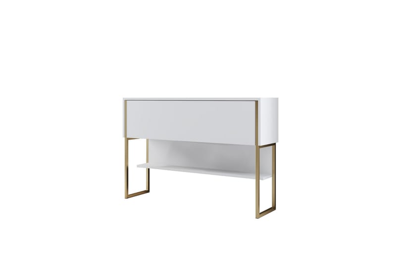 Luxe Kommode 120 cm - Guld/Hvid - Opbevaring - Opbevaringsmøbler - Kommode