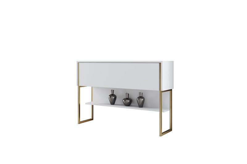 Luxe Kommode 120 cm - Guld/Hvid - Opbevaring - Opbevaringsmøbler - Kommode