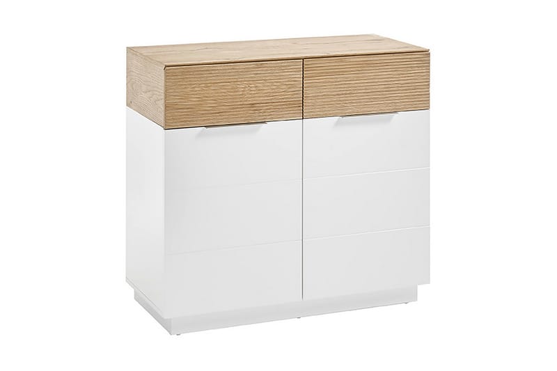 Mikkelborg Kommode 40x90 cm - Hvid / natur - Opbevaring - Opbevaringsmøbler - Kommode - Entrékommode