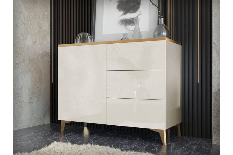 Royston Kommode 100 cm - Beige - Opbevaring - Opbevaringsmøbler - Kommode - Entrékommode