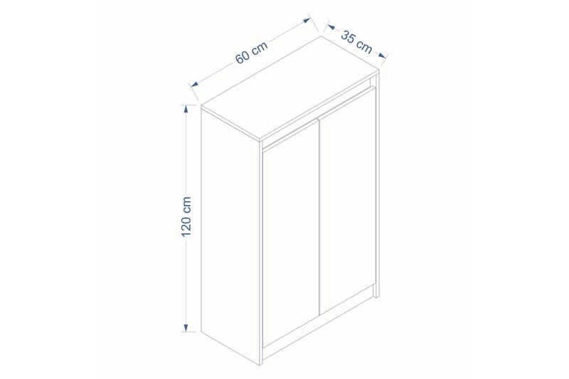 Vinisuis Kommode 60 cm - Brun - Opbevaring - Opbevaringsmøbler - Kommode - Entrékommode