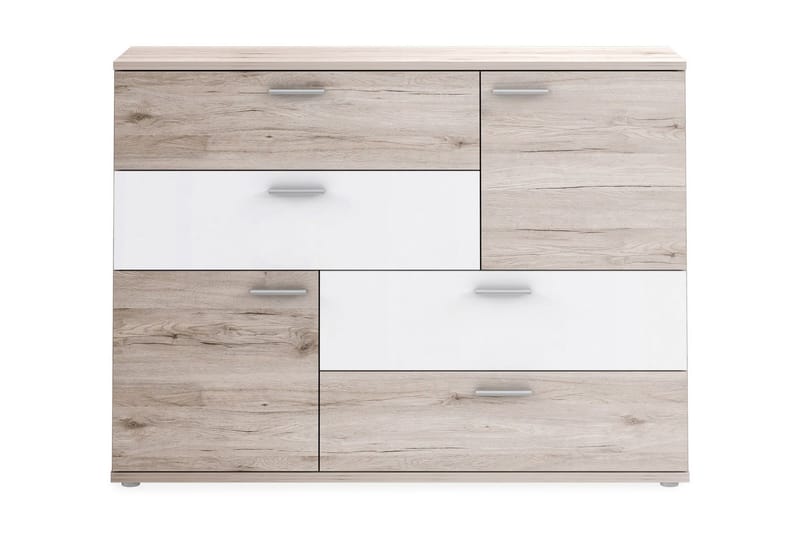 Waunifor Kommode 125 cm - Brun/Hvid - Opbevaring - Opbevaringsmøbler - Kommode